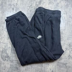 Vintage Y2K Nike Club Oversized Fleece Cargo Jogger Pants Size XL